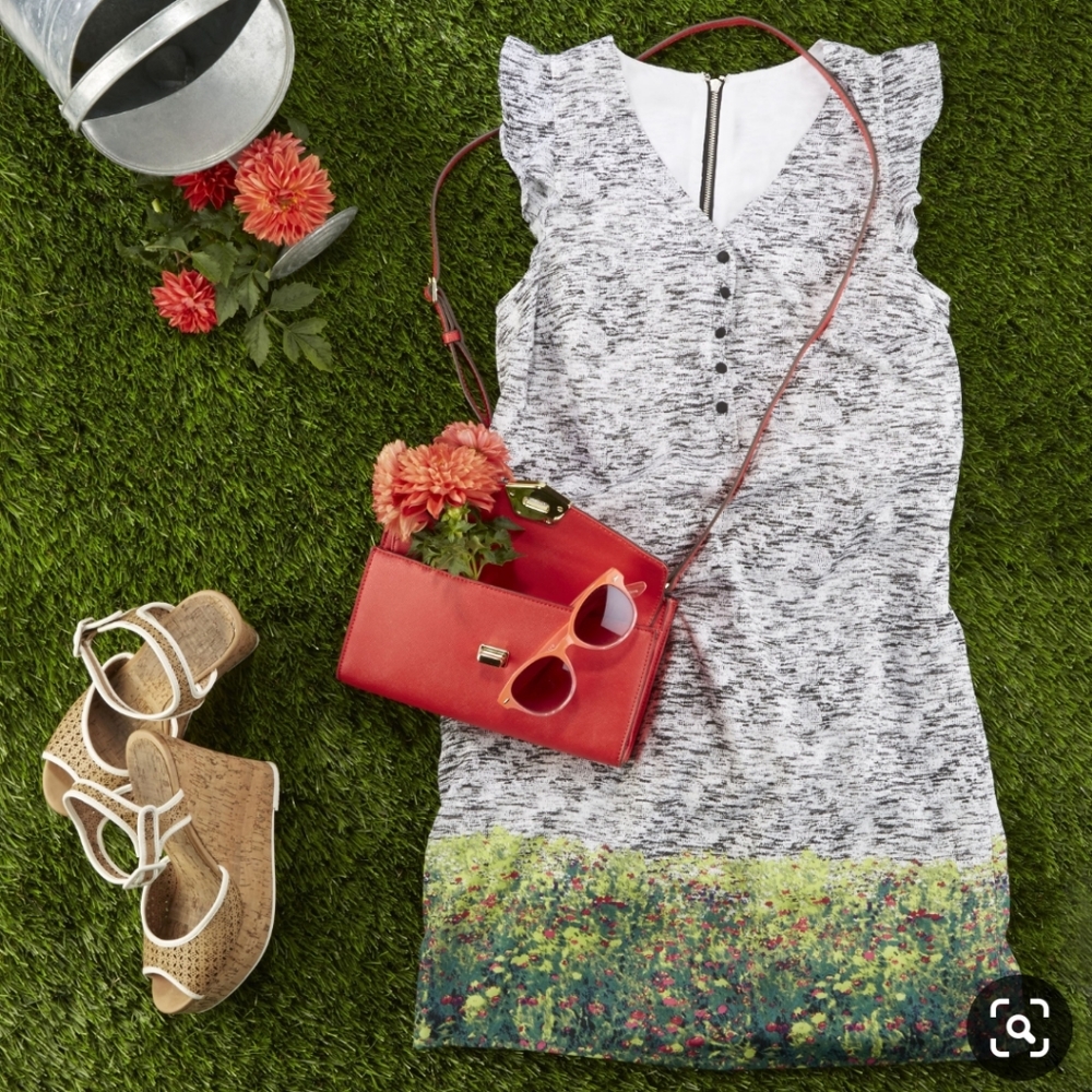 NWOT Garden Overlay Dress
